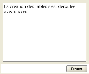 Message de bonne création. Message de bonne création.