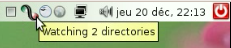 Souris sur l'icône de notification Souris sur l'icône de notification