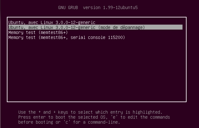 comment reparer ubuntu 12.10