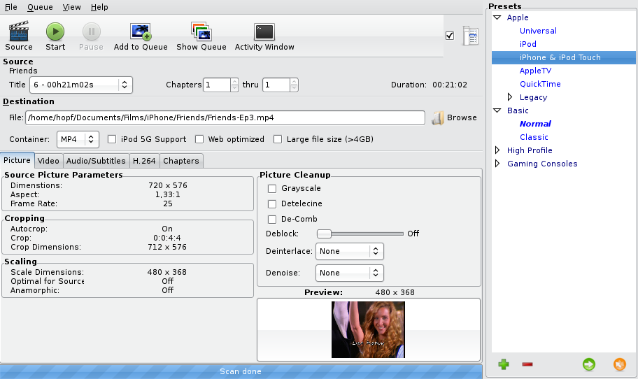 encodage video Handbrake encodage video Handbrake