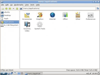 PCMan File Manager permet aussi de lancer des programmes
