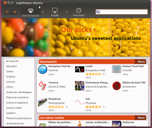 La Logithèque Ubuntu a été retravaillée pour plus de convivialité.