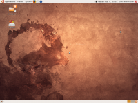 Capture d'écran du Bureau d'Ubuntu 8.10