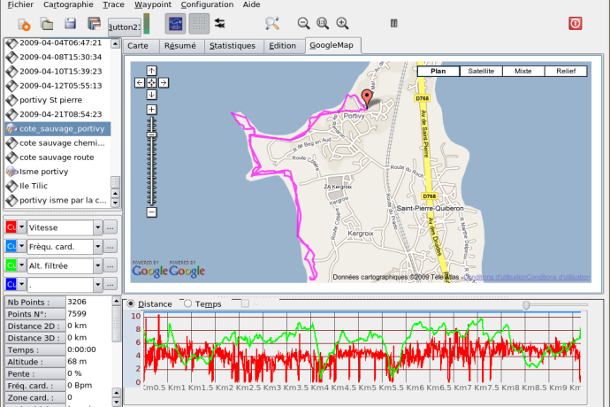 une rando GoogleMap