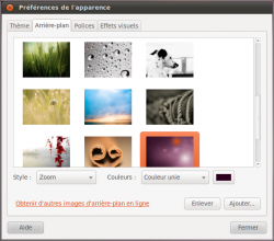 Plusieurs nouveaux arrière-plans sont proposés dans Ubuntu 10.10.