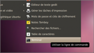 Open a terminal window in Ubuntu