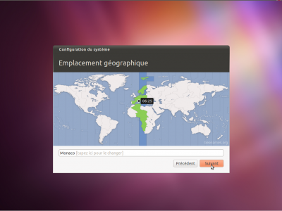 Votre client sélectionne son emplacement géographique